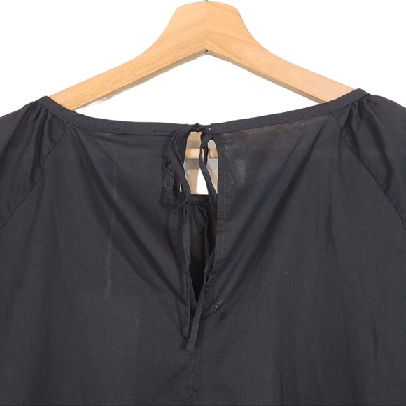 EVERLANE The Rouched Air Black Blouse NWT - Picture 4 of 11
